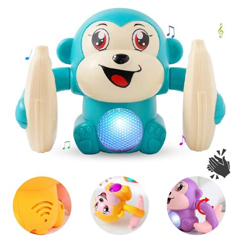 Rolling monkey - Early infant electric flip and head monkey toys, 2023 new electric monkey toy, Electric Flipping Dancing Toy Rolling Monkey, Baby Musical Toys Talking & Rolling 360°, Birthday Gift for Boys Girls. 5.0 out of 5 stars 5. $10.99 $ 10. 99. $5.99 delivery Nov 9 - …